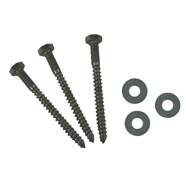 Ap Products Lag Screw, 3/8 in, 4 in, Hex Hex Drive 012-LW 25 3/8 X 4